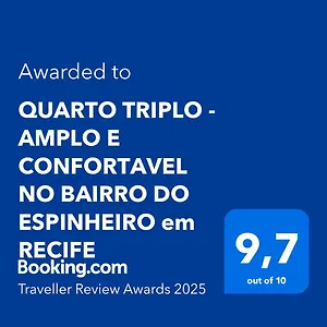 Quarto em Acomodações Particulares Triplo - Amplo E Confortavel No Bairro Do Espinheiro, Recife